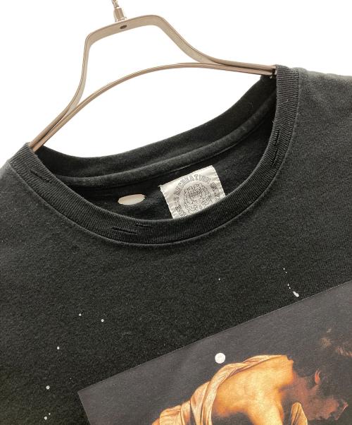 SOMEIT（サミット）SOMEIT (サミット) ロングスリーブカットソー DAVID LS VINTAGE TEE（デイヴィッド エルエス ヴィンテージ ティー） ブラック サイズ:Lの古着・服飾アイテム