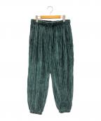 adidasアディダス）の古着「ベロアトラックパンツ  コンテンポ 3D」｜グリーン