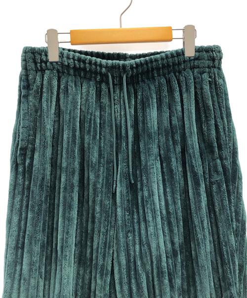 adidas（アディダス）adidas (アディダス) ベロアトラックパンツ  コンテンポ 3D グリーン サイズ:XLの古着・服飾アイテム