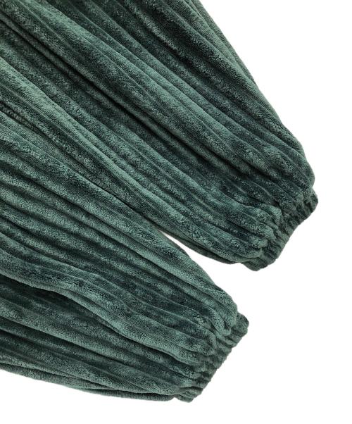 adidas（アディダス）adidas (アディダス) ベロアトラックパンツ  コンテンポ 3D グリーン サイズ:XLの古着・服飾アイテム