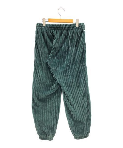 adidas（アディダス）adidas (アディダス) ベロアトラックパンツ  コンテンポ 3D グリーン サイズ:XLの古着・服飾アイテム