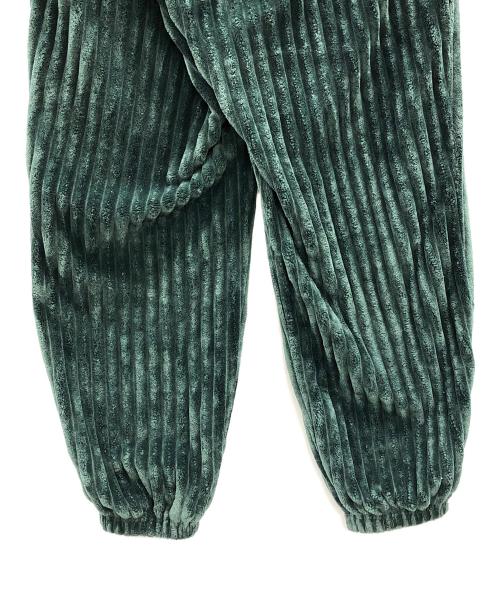 adidas（アディダス）adidas (アディダス) ベロアトラックパンツ  コンテンポ 3D グリーン サイズ:XLの古着・服飾アイテム