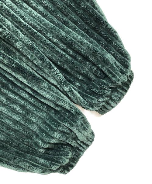 adidas（アディダス）adidas (アディダス) ベロアトラックパンツ  コンテンポ 3D グリーン サイズ:XLの古着・服飾アイテム