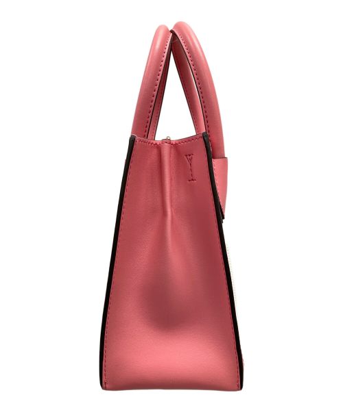 MICHAEL KORS（マイケル・コース）MICHAEL KORS (マイケルコース) 2WAYバッグ ハンドバッグ ショルダーバッグ マーサー ミディアム ロゴエンボス コットンキャンバス クロスボディバッグ ショルダーバッグ ピンク サイズ:実寸サイズにてご確認ください。の古着・服飾アイテム