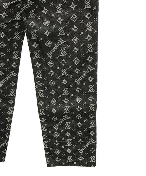 SUPPLIER（サプライヤー）SUPPLIER (サプライヤー) デニムパンツ ブラック×ホワイト サイズ:Mの古着・服飾アイテム