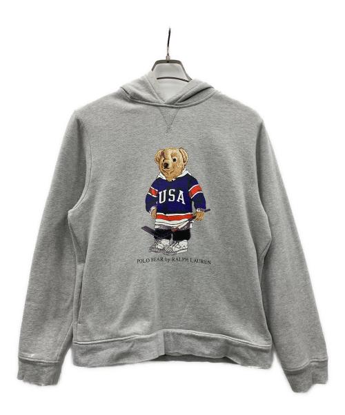 POLO RALPH LAUREN（ポロ・ラルフローレン）POLO RALPH LAUREN (ポロ・ラルフローレン) パーカー  POLO BEAR（ポロベア） グレー サイズ:実寸サイズにてご確認ください。の古着・服飾アイテム