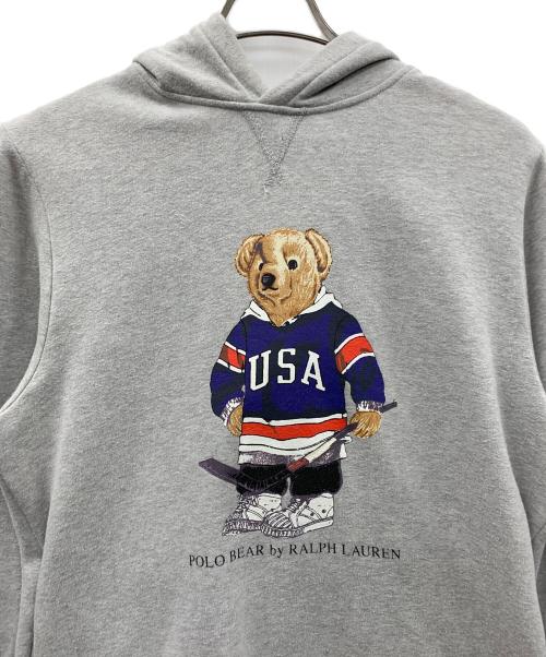 POLO RALPH LAUREN（ポロ・ラルフローレン）POLO RALPH LAUREN (ポロ・ラルフローレン) パーカー  POLO BEAR（ポロベア） グレー サイズ:実寸サイズにてご確認ください。の古着・服飾アイテム