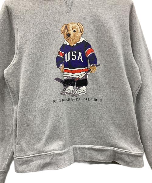 POLO RALPH LAUREN（ポロ・ラルフローレン）POLO RALPH LAUREN (ポロ・ラルフローレン) パーカー  POLO BEAR（ポロベア） グレー サイズ:実寸サイズにてご確認ください。の古着・服飾アイテム