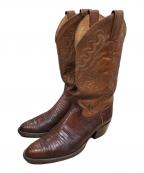 JUSTINジャスティン）の古着「ウェスタンブーツ リザード」｜ブラウン