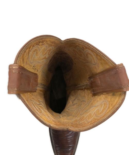 JUSTIN（ジャスティン）JUSTIN (ジャスティン) ウェスタンブーツ リザード ブラウン サイズ:実寸サイズにてご確認くださいの古着・服飾アイテム