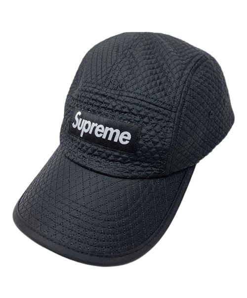SUPREME（シュプリーム）SUPREME (シュプリーム) キャップ Jacquard Quilt Camp Cap（ジャガード キルト キャンプ キャップ） ブラック サイズ:実寸サイズにてご確認ください。の古着・服飾アイテム