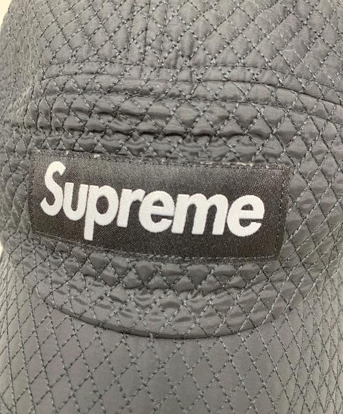 SUPREME（シュプリーム）SUPREME (シュプリーム) キャップ Jacquard Quilt Camp Cap（ジャガード キルト キャンプ キャップ） ブラック サイズ:実寸サイズにてご確認ください。の古着・服飾アイテム