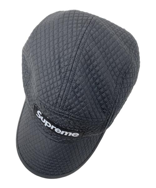 SUPREME（シュプリーム）SUPREME (シュプリーム) キャップ Jacquard Quilt Camp Cap（ジャガード キルト キャンプ キャップ） ブラック サイズ:実寸サイズにてご確認ください。の古着・服飾アイテム