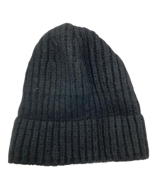 MONCLER（モンクレール）MONCLER (モンクレール) ニット帽 ブラック サイズ:実寸サイズにてご確認ください。の古着・服飾アイテム