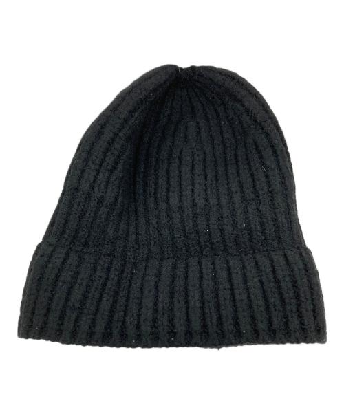 MONCLER（モンクレール）MONCLER (モンクレール) ニット帽 ブラック サイズ:実寸サイズにてご確認ください。の古着・服飾アイテム