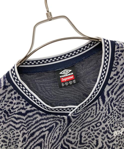 SUPREME（シュプリーム）SUPREME (シュプリーム) UMBRO (アンブロ) サッカーシャツ Jacquard Animal Print Soccer Jersey（ジャカード アニマル プリント サッカー ジャージ） グレー サイズ:ASIA 3XLの古着・服飾アイテム