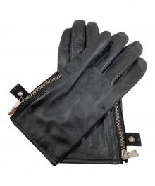 wjk（ダブルジェイケー）の古着「レザーグローブ」｜ブラック