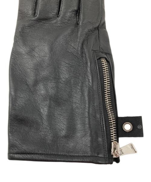 wjk（ダブルジェイケー）wjk (ダブルジェイケー) レザーグローブ ブラック サイズ:Fの古着・服飾アイテム