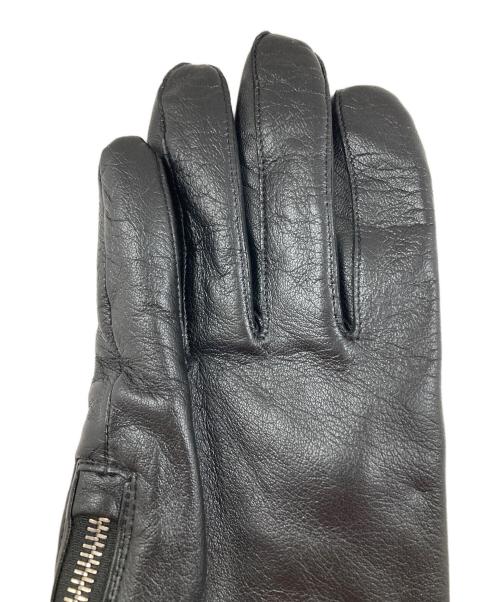 wjk（ダブルジェイケー）wjk (ダブルジェイケー) レザーグローブ ブラック サイズ:Fの古着・服飾アイテム