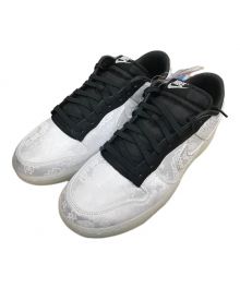 NIKE×CLOT×FRAGMENT DESIGN（ナイキ×クロット×フラグメントデザイン）の古着「スニーカー CLOT × Fragment × Nike Dunk Low "Black and White"(クロット × フラグメント × ナイキ ダンク ロー "ブラック アンド ホワイト")」｜ホワイト×ブラック