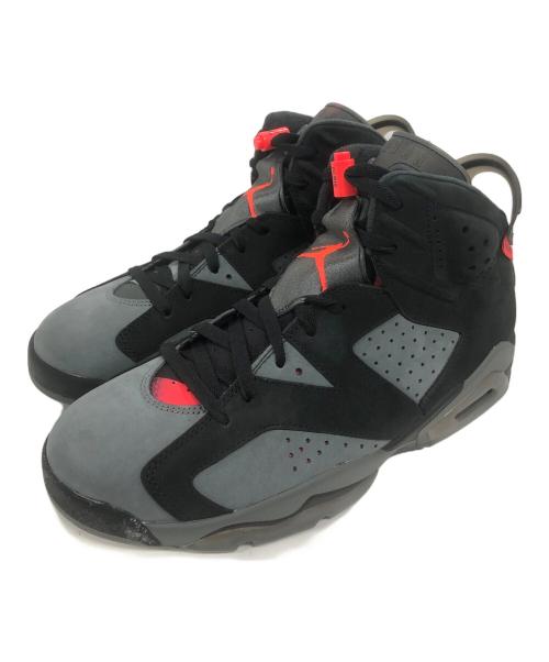 NIKE（ナイキ）NIKE (ナイキ) Paris Saint-Germain (パリサンジェルマン) スニーカー AIR JORDAN 6 RETRO INFRARED(エアジョーダン6 レトロ インフラレッド) ブラック×グレー サイズ:28.5の古着・服飾アイテム