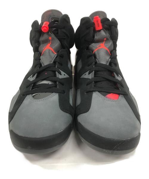 NIKE（ナイキ）NIKE (ナイキ) Paris Saint-Germain (パリサンジェルマン) スニーカー AIR JORDAN 6 RETRO INFRARED(エアジョーダン6 レトロ インフラレッド) ブラック×グレー サイズ:28.5の古着・服飾アイテム