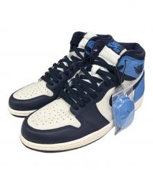 NIKE（ナイキ）の古着「スニーカー Air Jordan 1 Retro High OG "Obsidian/University Blue"(エアジョーダン1 レトロ ハイ OG "オブシディアン/ユニバーシティ ブルー")」｜ブルー×ホワイト