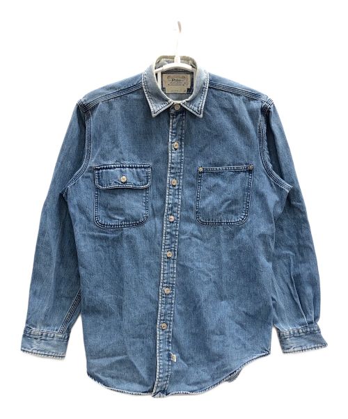 POLO RALPH LAUREN（ポロ・ラルフローレン）POLO RALPH LAUREN (ポロ・ラルフローレン) デニムシャツ インディゴ サイズ:Mの古着・服飾アイテム