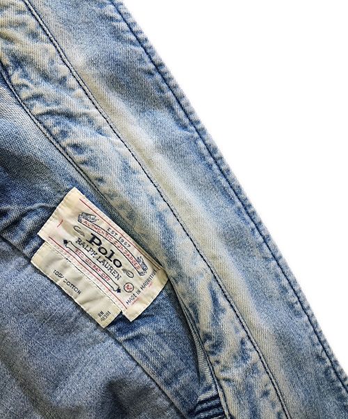 POLO RALPH LAUREN（ポロ・ラルフローレン）POLO RALPH LAUREN (ポロ・ラルフローレン) デニムシャツ インディゴ サイズ:Mの古着・服飾アイテム