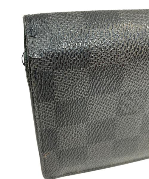 LOUIS VUITTON（ルイ ヴィトン）LOUIS VUITTON (ルイ ヴィトン) 長財布 ダミエ・グラフィット ポルトフォイユ ブラザ ブラック サイズ:実寸サイズをご確認ください。の古着・服飾アイテム