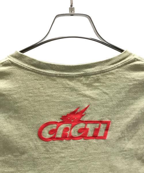 CACTI（カクティ）CACTI (カクティ) Travis Scott (トラヴィス スコット) プリントTシャツ グリーン サイズ:Mの古着・服飾アイテム