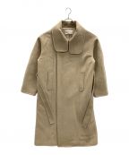 TODAYFULトゥデイフル）の古着「スタンドカラーウールコート」｜ベージュ