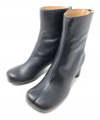 SLOBE IENAスローブ イエナ）の古着「スクエアトゥショートブーツ」｜ブラック