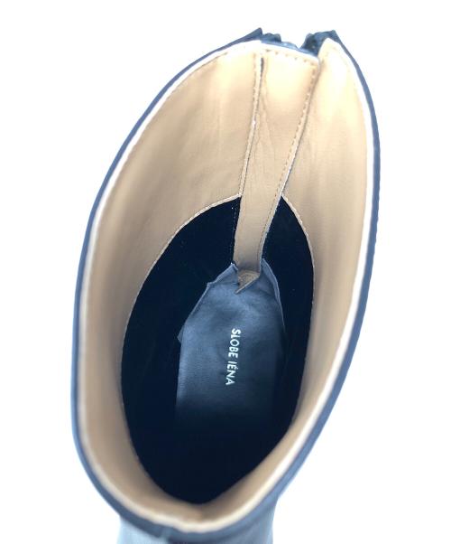 SLOBE IENA（スローブ イエナ）SLOBE IENA (スローブ イエナ) スクエアトゥショートブーツ ブラック サイズ:24.5の古着・服飾アイテム