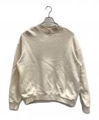 amneアンヌ）の古着「スウェット FRENCH TERRY oval v mock（フレンチテリオーバルVモック）」｜アイボリー