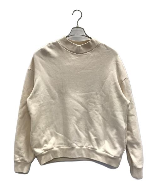 amne（アンヌ）amne (アンヌ) スウェット 	FRENCH TERRY oval v mock（フレンチテリオーバルVモック） アイボリー サイズ:3の古着・服飾アイテム