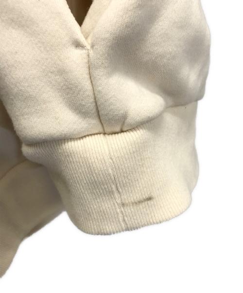 amne（アンヌ）amne (アンヌ) スウェット 	FRENCH TERRY oval v mock（フレンチテリオーバルVモック） アイボリー サイズ:3の古着・服飾アイテム