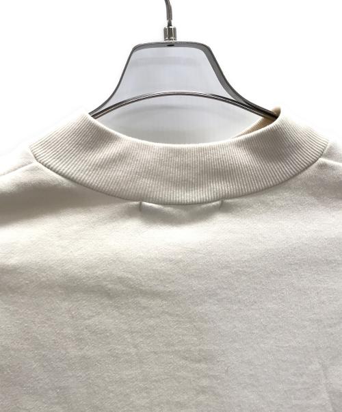 amne（アンヌ）amne (アンヌ) スウェット 	FRENCH TERRY oval v mock（フレンチテリオーバルVモック） アイボリー サイズ:3の古着・服飾アイテム