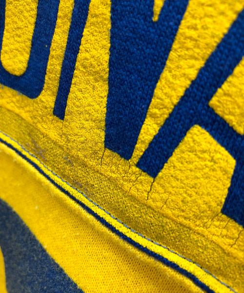 SWEAT（スウェット）SWEAT (スウェット) HELLAS VERONA（ヘラス ヴェローナ）クルーネック スウェットシャツ ブルー×イエロー サイズ:Sの古着・服飾アイテム