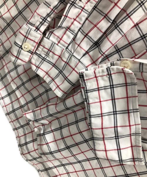 POLO RALPH LAUREN（ポロ・ラルフローレン）POLO RALPH LAUREN (ポロ・ラルフローレン) 長袖シャツ ホワイト×レッド サイズ:Lの古着・服飾アイテム