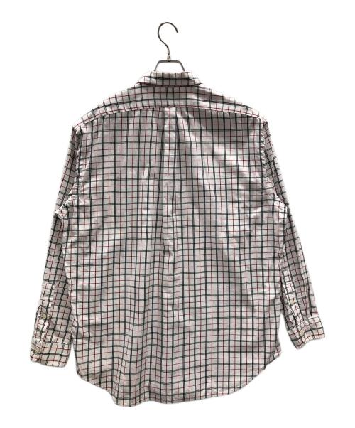 POLO RALPH LAUREN（ポロ・ラルフローレン）POLO RALPH LAUREN (ポロ・ラルフローレン) 長袖シャツ ホワイト×レッド サイズ:Lの古着・服飾アイテム