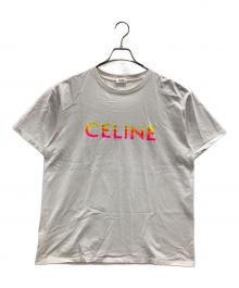 CELINE（セリーヌ）の古着「グラデーションCELINE（セリーヌ）プリントルーズT（ティー）」｜ホワイト