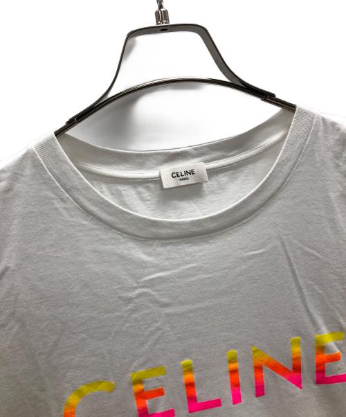 CELINE（セリーヌ）CELINE (セリーヌ) グラデーションCELINE（セリーヌ）プリントルーズT（ティー） ホワイト サイズ:Mの古着・服飾アイテム