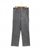 AURALEEオーラリー）の古着「ウールパンツ WOOL LING YARN MILLED JERSEY PANTS（ウール リンヤーン ミルド ジャージー パンツ）」｜グレー