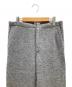 AURALEE (オーラリー) ウールパンツ WOOL LING YARN MILLED JERSEY PANTS（ウール リンヤーン ミルド ジャージー パンツ） グレー サイズ:実寸サイズにてご確認ください。：9000円