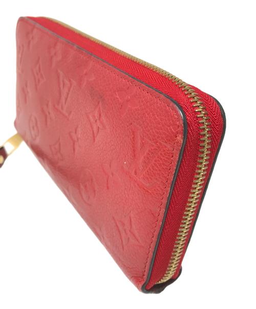 LOUIS VUITTON（ルイ ヴィトン）LOUIS VUITTON (ルイ ヴィトン) 長財布 モノグラム　ジッピーウォレット 	モノグラム・アンプラント レッド サイズ:実寸サイズにてご確認下さい。の古着・服飾アイテム