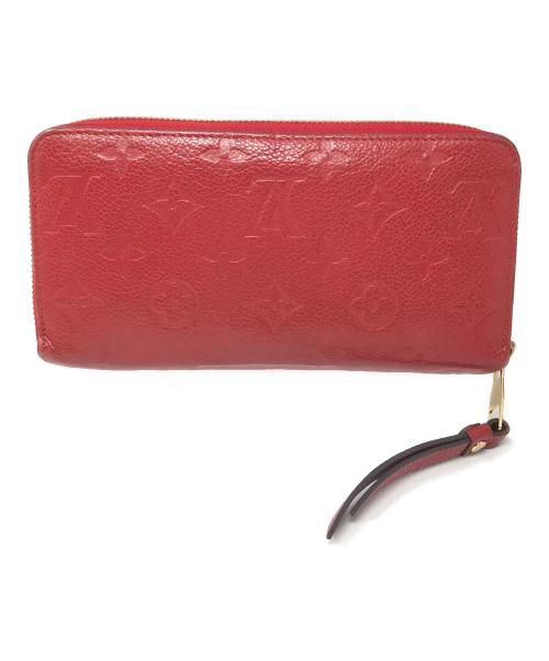 LOUIS VUITTON（ルイ ヴィトン）LOUIS VUITTON (ルイ ヴィトン) 長財布 モノグラム　ジッピーウォレット 	モノグラム・アンプラント レッド サイズ:実寸サイズにてご確認下さい。の古着・服飾アイテム