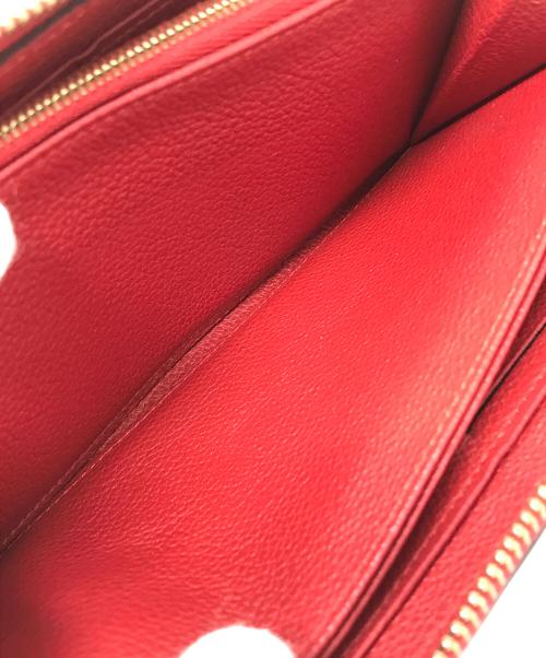 LOUIS VUITTON（ルイ ヴィトン）LOUIS VUITTON (ルイ ヴィトン) 長財布 モノグラム　ジッピーウォレット 	モノグラム・アンプラント レッド サイズ:実寸サイズにてご確認下さい。の古着・服飾アイテム