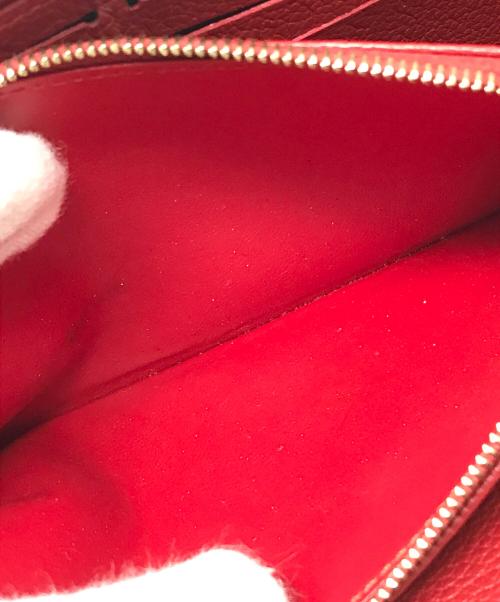 LOUIS VUITTON（ルイ ヴィトン）LOUIS VUITTON (ルイ ヴィトン) 長財布 モノグラム　ジッピーウォレット 	モノグラム・アンプラント レッド サイズ:実寸サイズにてご確認下さい。の古着・服飾アイテム