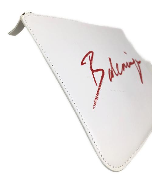 BALENCIAGA（バレンシアガ）BALENCIAGA (バレンシアガ) クラッチバッグ ホワイト系 サイズ:実寸サイズにてご確認ください。の古着・服飾アイテム